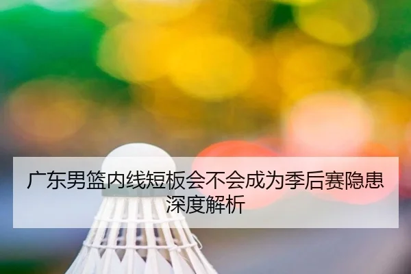 广东男篮内线短板会不会成为季后赛隐患深度解析
